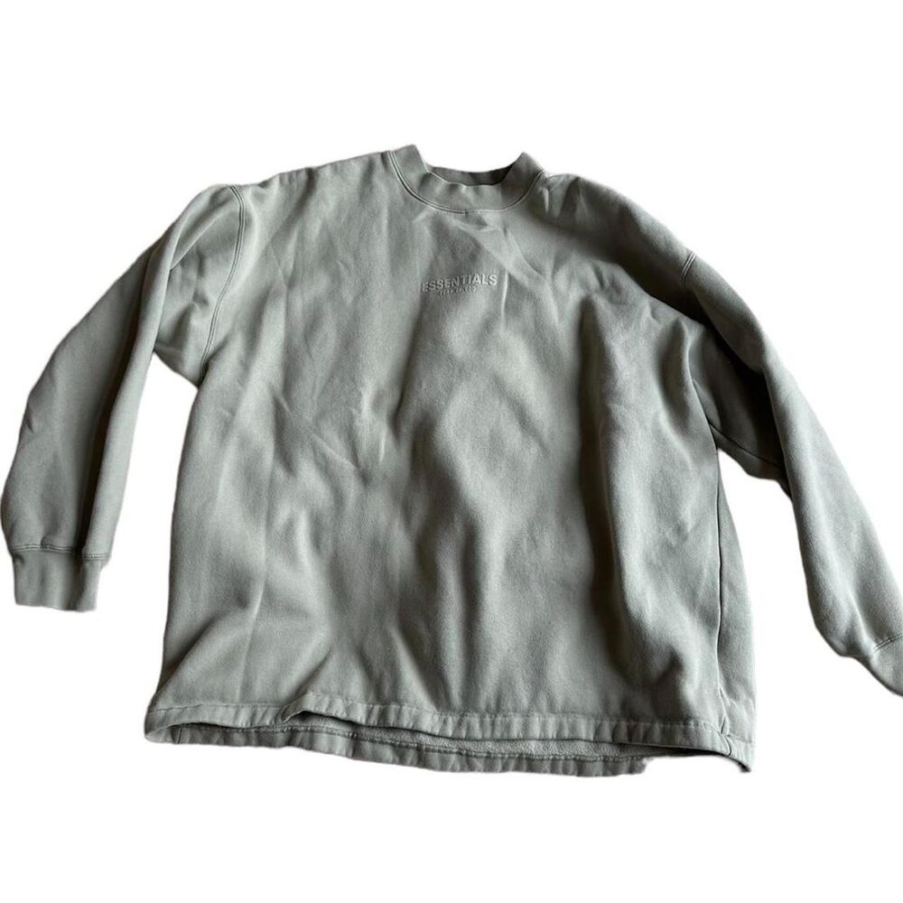 Essentials Men's Green Sweatshirt